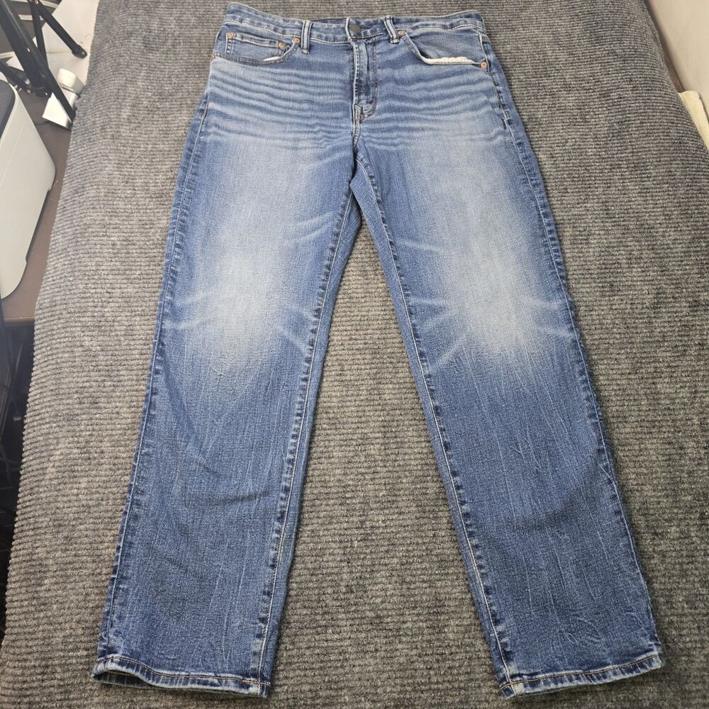 American Eagle Outfitters Men's Jeans 33x30 Athletic Straight Fit Air Flex Blue